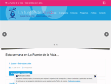 Tablet Screenshot of lafuentedelavida.com
